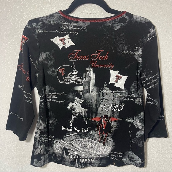 Texas Tech 3/4 Sleeve College Football Shirt Size Medium - Picture 3 of 5